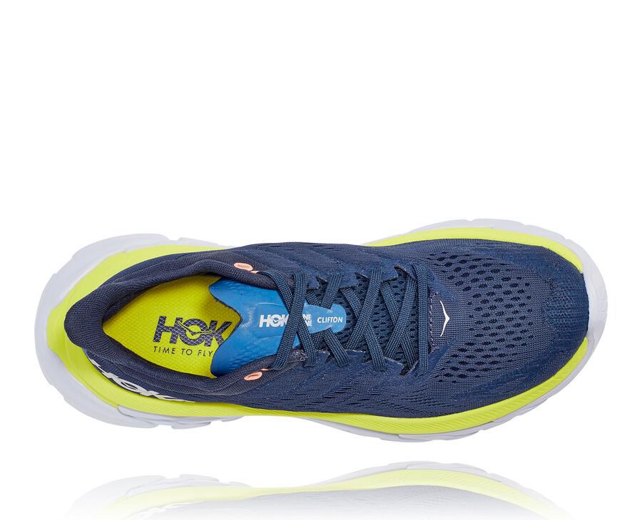 Hoka One One Hardloopschoenen Dames - Clifton Edge - Donkerblauw - ZX0371426